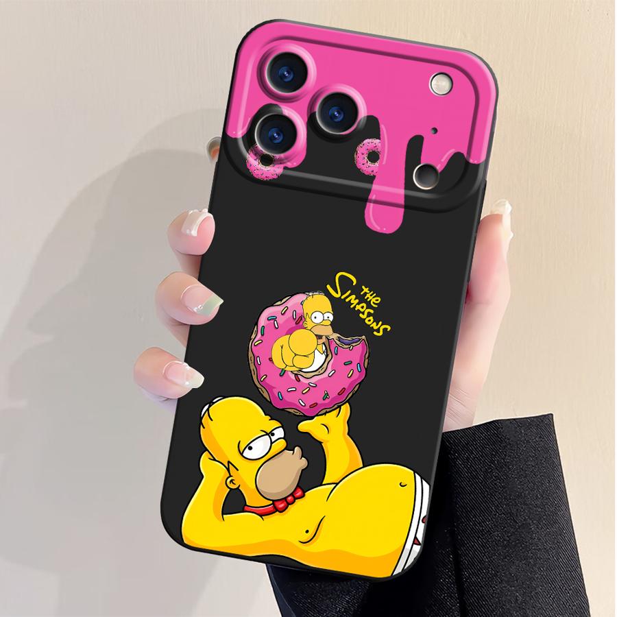 The Simpsons Cartoon TPU Phone Cover Case for Apple iPhone 17 Pro Max 13 12 Plus 16 15 Pro 11 Air 14