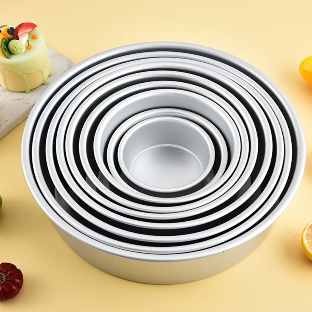 Round Cake Bake Pan Aluminum Alloy Cake Mold Pan New Cake Tin Kitchen Dessert Baking