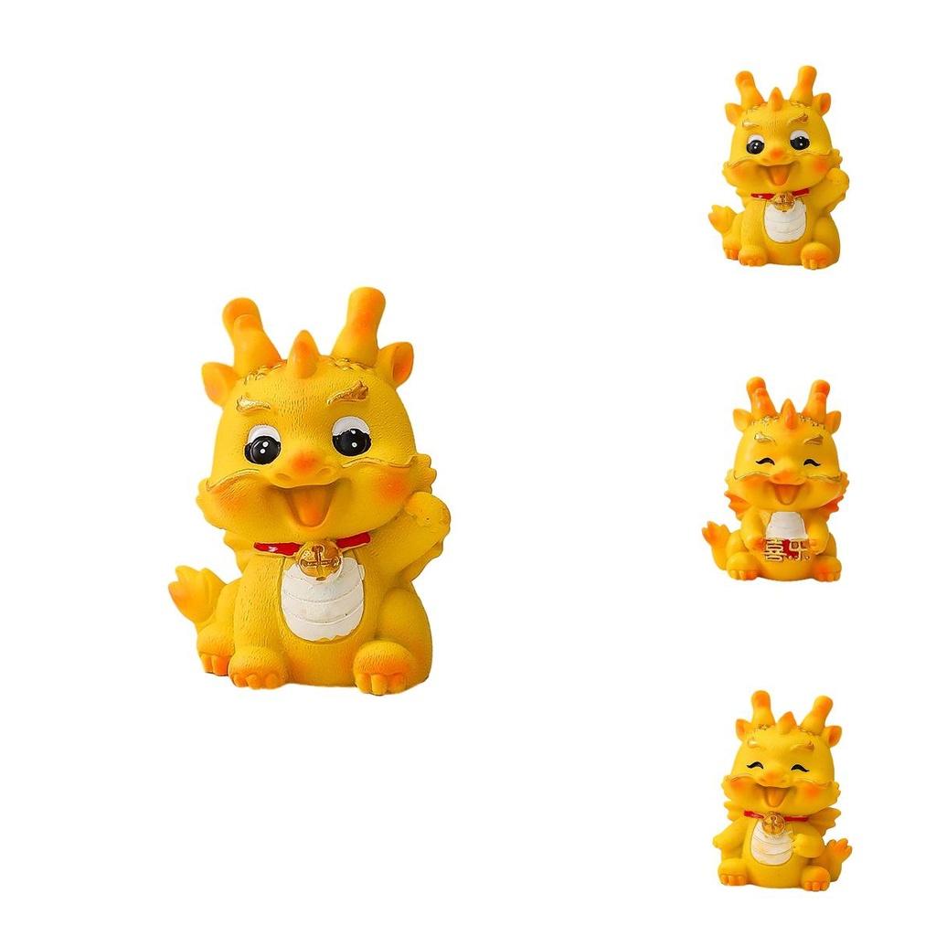 Niedliches Harz Drachen Auto Ornament für Abschluss, Einweihung und Partys