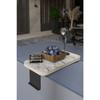 Side Table Adjustable Tray Rectangular Decorative Modern Horizontal Vertical Sofa Table Walnut