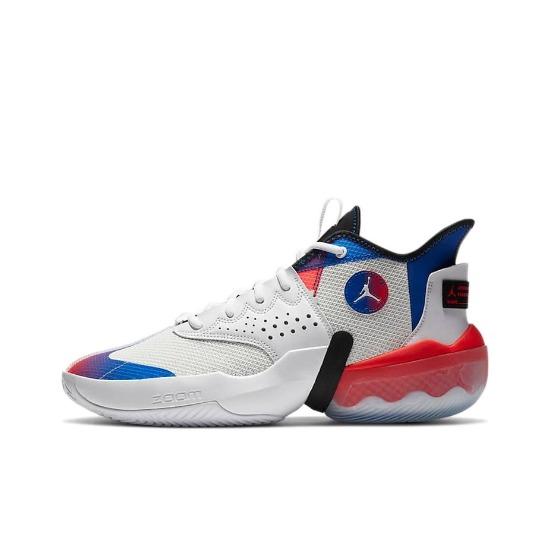 Air Jordan React Elevation PF Weiß Infrarot Königsblau Herren DC5188-102