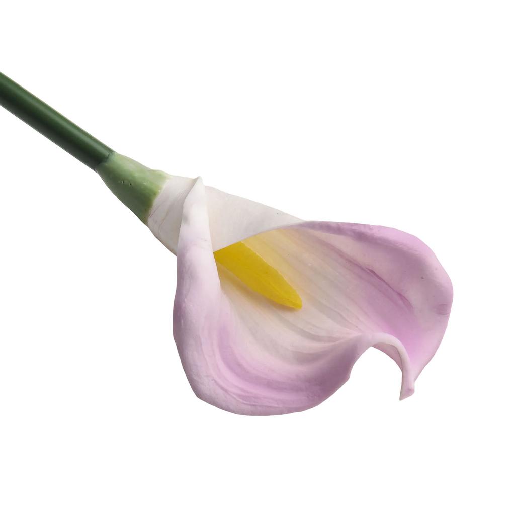 Easter Lily Decoration Artificial Calla Lilies Bendable Green Stems High-quality Silk Large Flower Heads Natural Appearance