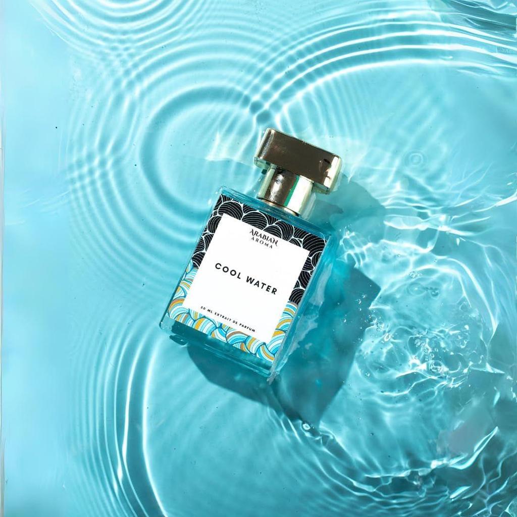 Arabian Aroma Cool Water Men's Perfume | Perfumes for Men With Long Lasting Fragrance | Extrait De Perfume | Long Lasting Perfume for Men (50ml)