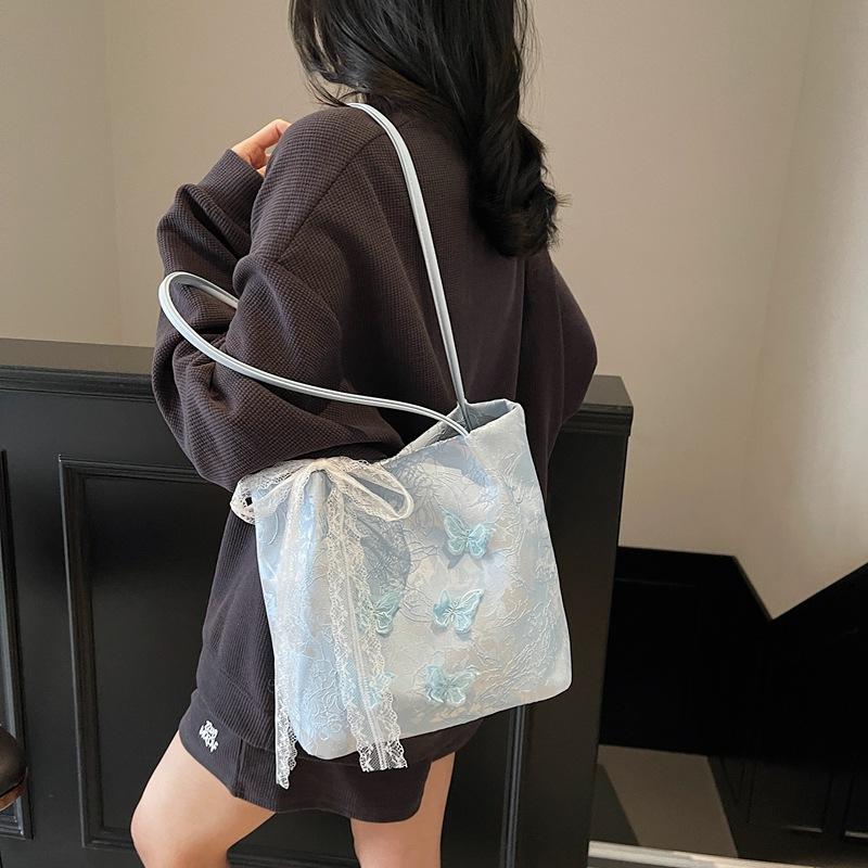 New Fashion Portable Armpit Bag Women's Butterfly Commuter Versatile Shoulder Bucket Bag