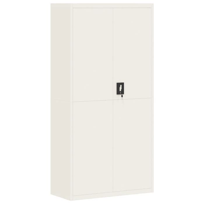 VidaXL White Filing Cabinet 90x40x180 Cm Steel 339752