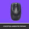 Tastatur-Maus-Set - Kabellos - Logitech - MK220 - AZERTY - Schwarz