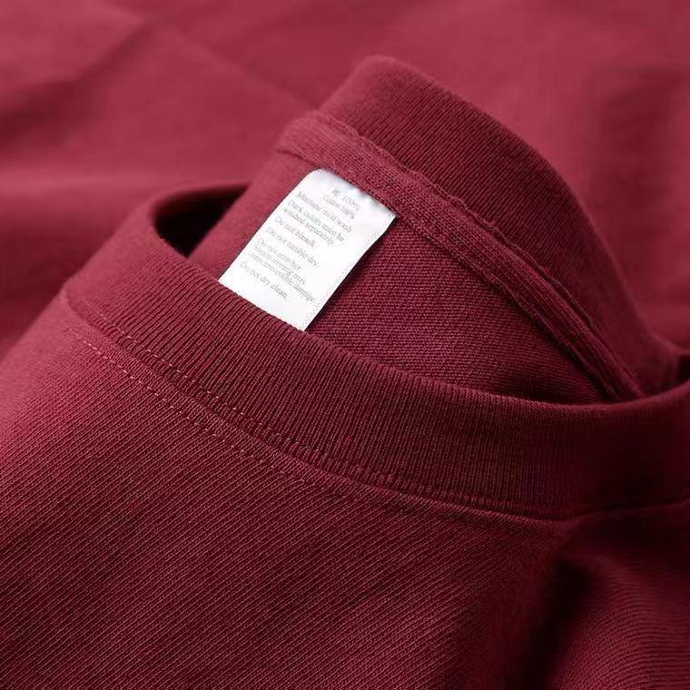 

Футболка унисекс из плотного чистого хлопка плотностью 230 г, белая, с открытыми плечами 2XL вино красного