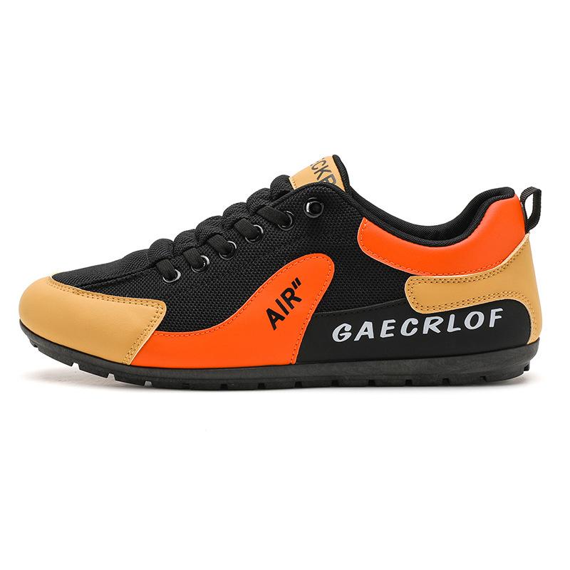 Men's Casual Shoes Spring and Summer New Breathable Cloth Trend Contrasting Color Cover Foot Pedal Sports Shoes Student Single Shoes