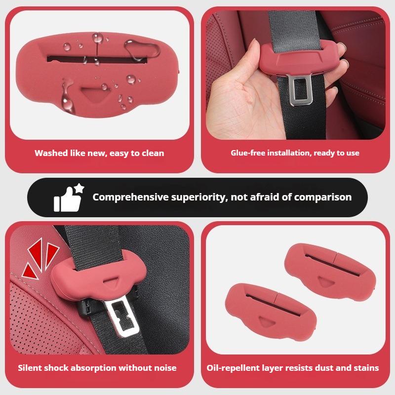 For BMW 1 2 3 5 7 Series X1 X2 X3 X4 X5 X6 X7 Car Seat Belt Protective Cover Anti-collision Scraper Car Interior Decoration