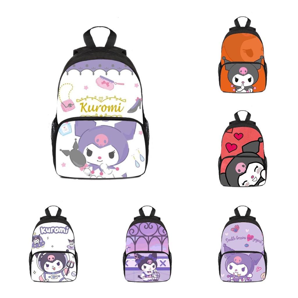 Kuromi Children's Backpack With Cute Cartoon Design And Oxford Fabric