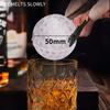 Whiskey Ice Cube Tray Silicone Ice Mold for Large Ice Balls Cubes Flexible Easy Release BPA-Free Dishwasher Safe Ice Cube Maker