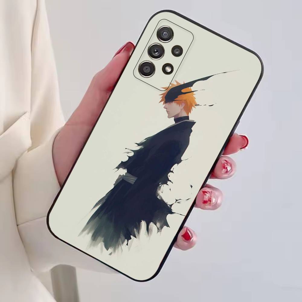 B-Bleachs Kurosaki Ichigo Phone Case For Samsung S25,S24,S21,S22,S23,S30,Ultra,S20,Plus,Fe,Soft Silicone Black Cover