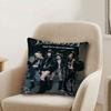 Kpop AAespa Office Cushion Pillowcase Car Cushion CoverXCM Lumbar Pillowcase Sofa Pillowcover