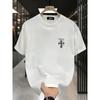 Schweres einfarbiges Herren-Kurzarm-T-Shirt: Neuer Sommerstil, Rundhalsausschnitt, Lockere Passform, Oversized, Cool, Lässig und Modisch