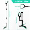 Foldable Litter Reachers with Non-Slip Jaws Pickers Pick Up Tools 43in Gripper Extender Grabber Picker  for Elderly Outdoor New