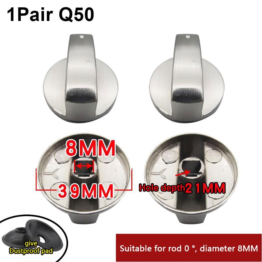 1Pair 6/8mm Cooker Oven Control Switch Universal Assembly Button  Gas Cooker Accessories