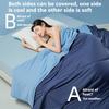 Summer Cooling Blanket Dual-Sided For Hot Sleepers - Lightweight Aircon Quilt W/Silk Feel & Breathable Cover, Ac Bed Comforter