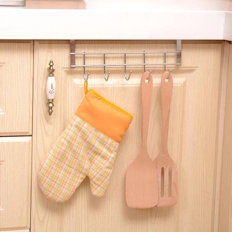 Stainless Steel No-Trace Cabinet Door Hook Rack