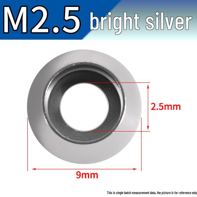 Farbiger Sechskantschrauben-Unterlegscheiben-Satz aus Aluminiumlegierung: Größen M2-M8