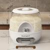Rotatable Household Rice and Grain Storage Box: Insect & Moisture-Proof, Sealed, Compartmented Bucket