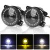 2pcs White Amber DRL