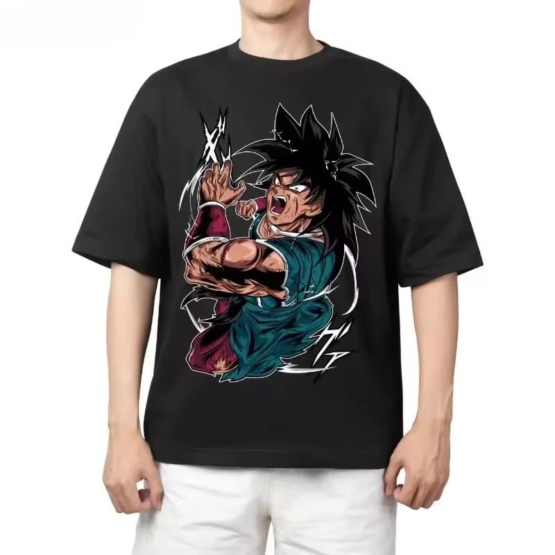 2026 New Dragon Ball Vegeta Boys and Girls Cotton TShirt  New Summer Style Anime Print  LooseFitting Casual Shirt