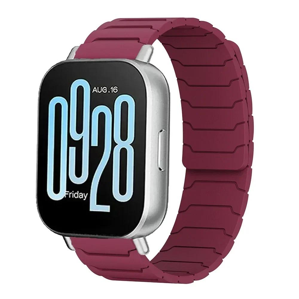 22mm 20mm Magnetic Strap for Redmi Watch 5 Active /Redmi Watch 5 Lite Sport Silicone Bracelet for Redmi Watch 3 Active/Lite Band