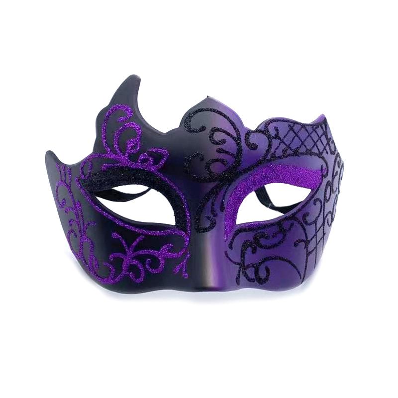 Retro Painted Half Face Masquerade Mask For Women And Men Venice Mask Halloween Costume Accessories Cosplay Party Props