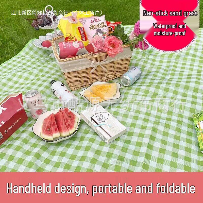 Thick Waterproof Outdoor Picnic Mat - Ideal for Spring Outings, Beach Trips, and Camping