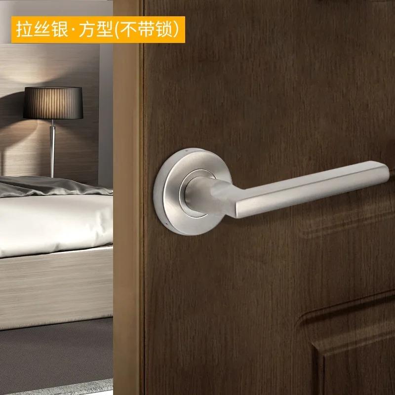 One Side Door Handles for Interior Doors Outside Black Door Handle Black Golden Silver Door Pulls Without Lock