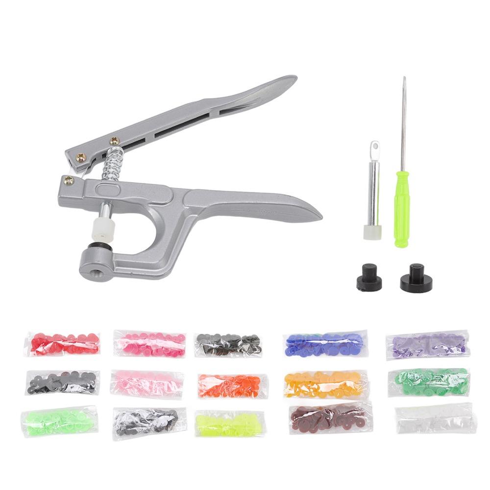 Silver Resin Snap Hand Press Plier Clothes resin snap installation