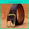 Fashion Mens Leather Belt With Two Layer Cowhide Material And Durable Alloy Buckle Suitable For Office And Daily Wear