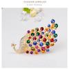 Extra Large Peacock Brooch with Colorful Crystal Rhinestones, Peacock Brooch Jewelry, Brooch Accessories, 1PCS Birthday Gift