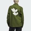 Adidas Originals Shmoofoil Button-Up Sports Long Sleeve Shirt Unisex Tops Wild-Pine IU0081