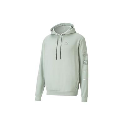 Puma Yıldızlararası Logo Baskılı Bol Kazak Sweatshirt Erkek sweatshirt Yeşil 530289-49