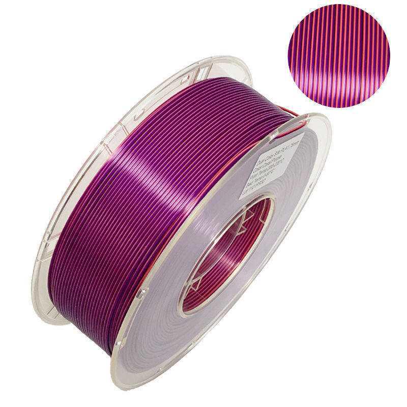 PLA Silk Dual-Color Tri-Color 1.75mm Filament for FDM 3D Printers