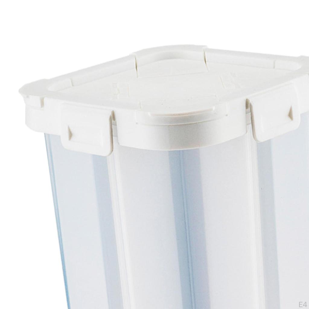 Airtight Cereal Storage Container Transparent with Lids and Compartments