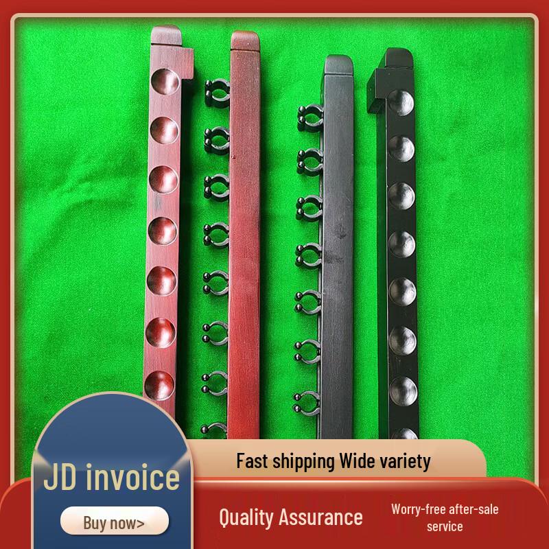 Zhenchangsheng 8-Hole Solid Wood Billiard Cue Rack