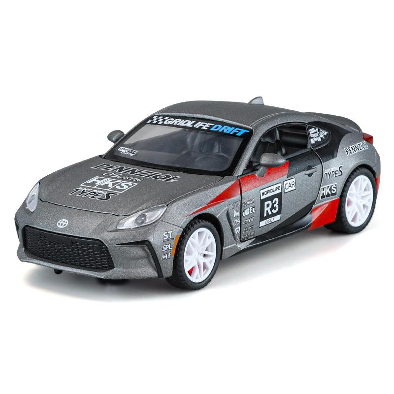 1/32 Scale Toyota GT86 GR86 Mf Ghost 86 Alloy Scale Car Model Diecast Metal Miniature Car Sound and Light Collection Children Toy Car