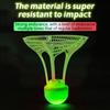 1 ks Větruodolné svítící badmintonové míčky do tmy Super odolné plastové nylonové se světly