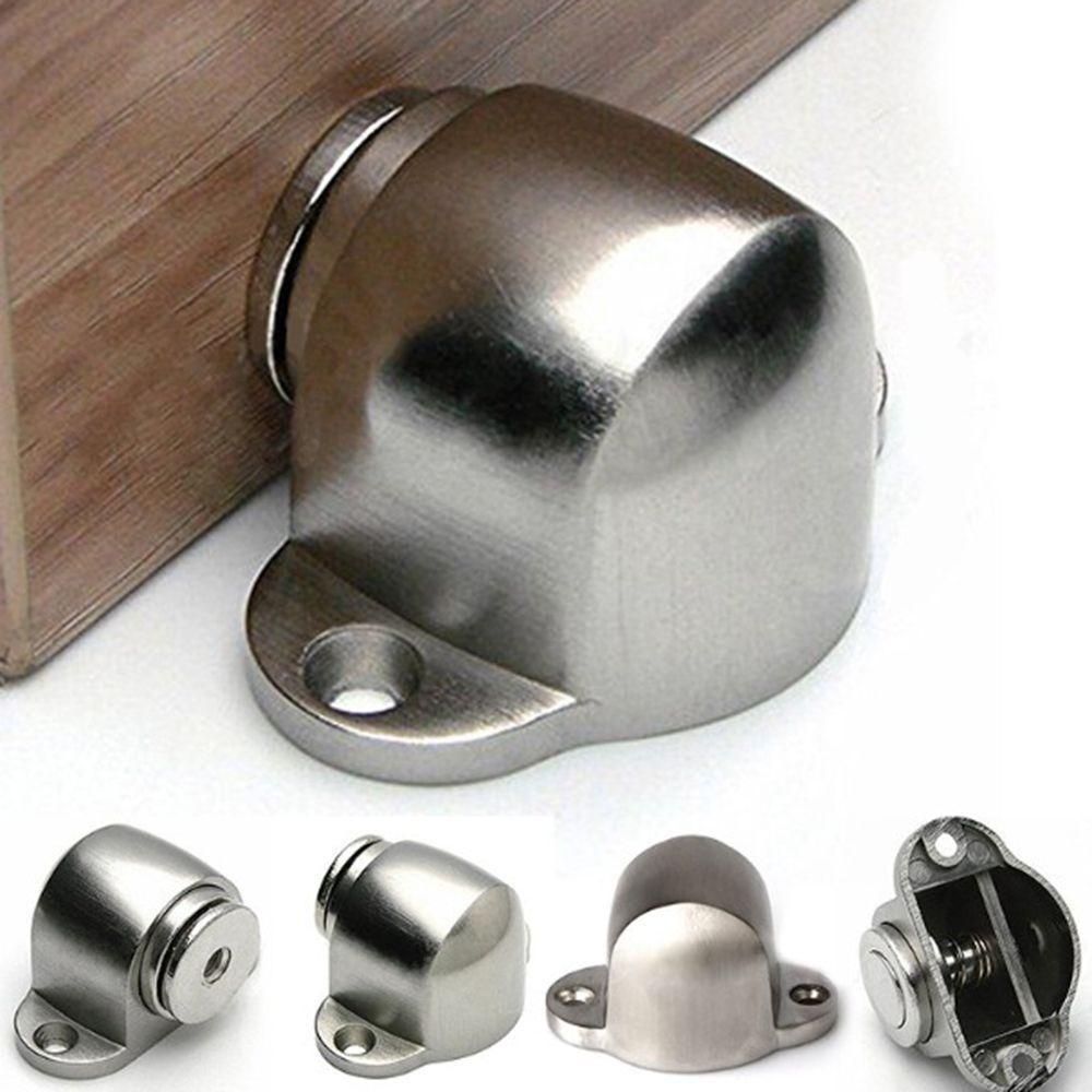 

Satin Nickel Casting Powerful Floor-mounted Door Holders Door Stop Door Stopper Magnetic срібний