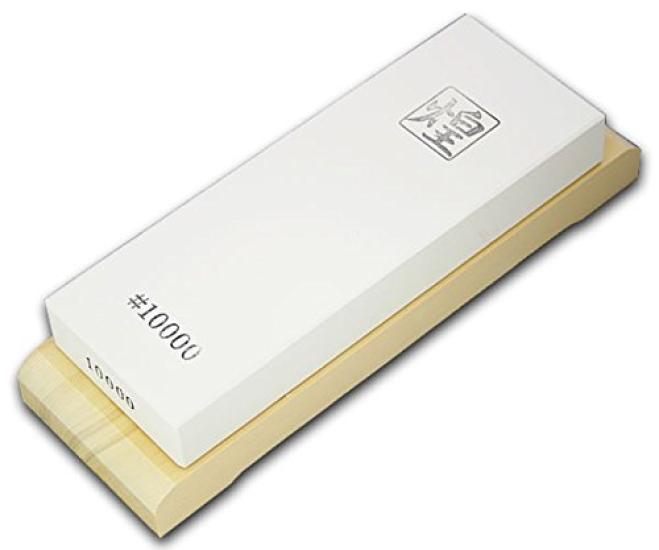 

Sakai Ichimonji Mitsuhide Special Selection Whetstone Sparkle Series Finishing Whetstone с подставкой #10000 (#10000, стенд) белый