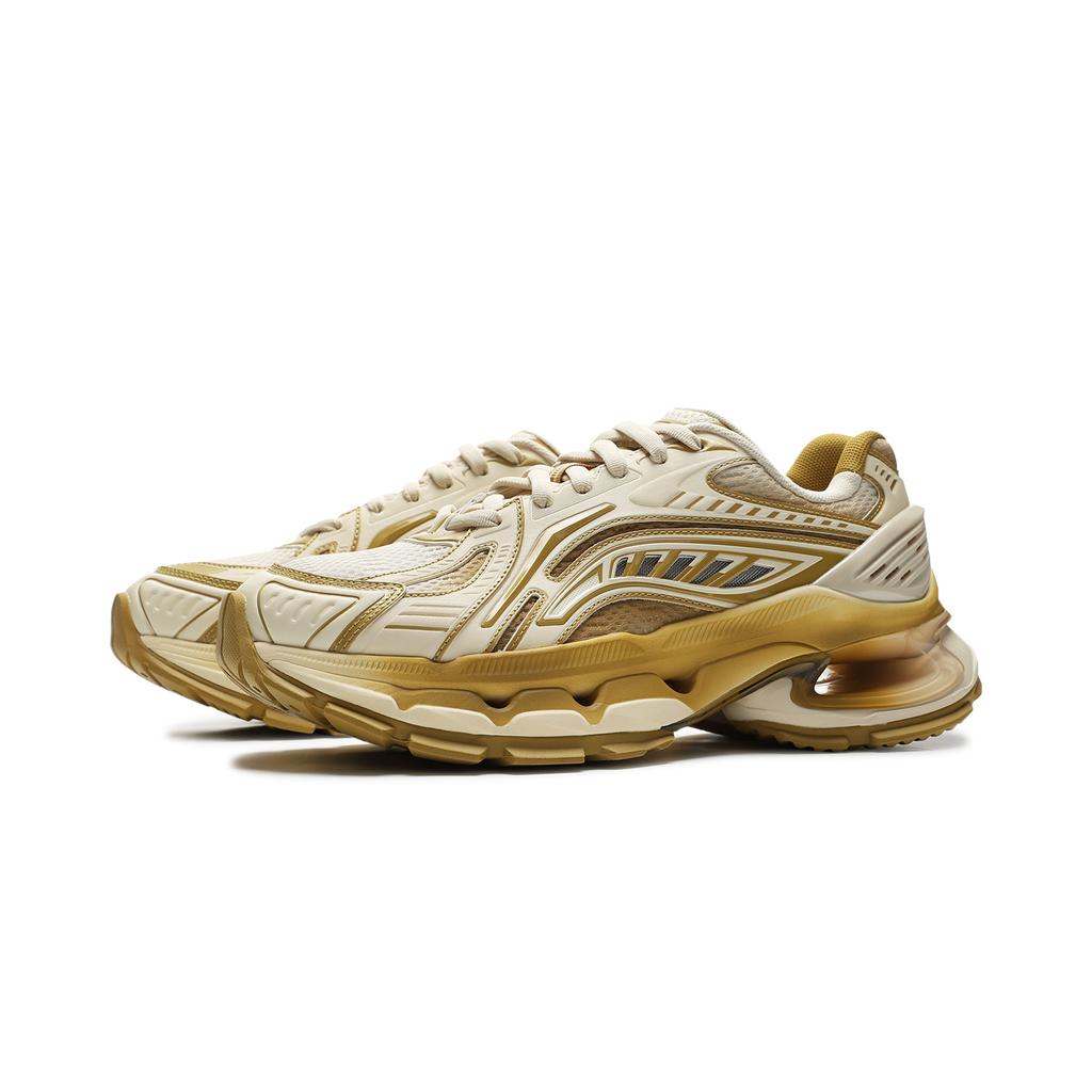 Li Ning Lijun BOW Fashion Trend Sports Support Non-Slip Wear-Resistant Low-Top Casual Shoes Men Casual Shoes Beige AZGV025-3