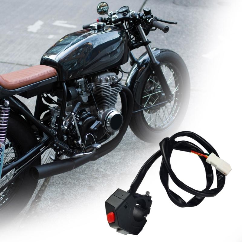 Motorrad Zündung & Killschalter Upgrades Einfache Montage Wasserdichter Zünd-Killschalter Knopf ABS Schalter für Bike
