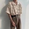 Japan Men's Vintage Quick Dry Ice Silk Beach Shirts Hip Hop Summer Clothes Shirts Tops Men Fashion Harajuku Tops Streetwear