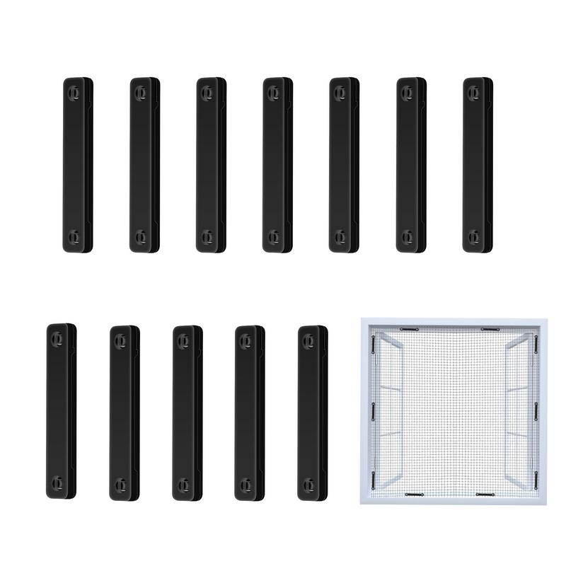 12pcs Magnetic Window Screen Clip Magnets For Mosquitoe Screen Protection No Punching Strong Fixation Windows Mounting Buckle