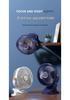 USB Rechargeable Clip-On Fan with Night Light for Dorm, Bed, and Desk