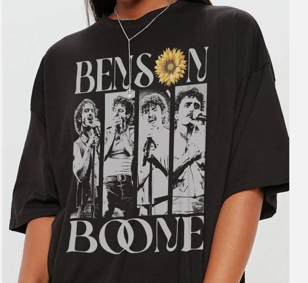 Benson Boone Tour Album 2026 Concerto American Heart Tour Maglietta