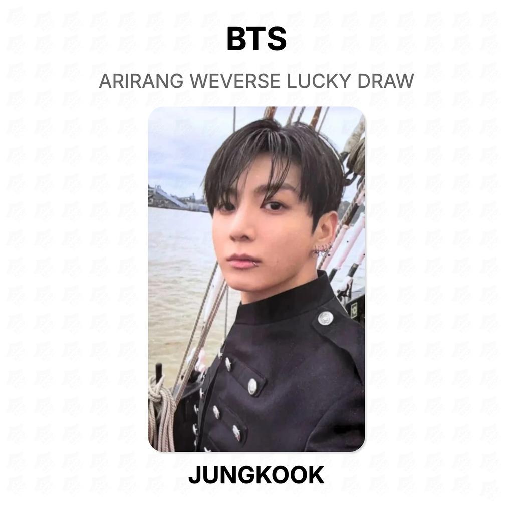 BTS ARIRANG WEVERSE Glücksziehung Offizielle Fotokarte