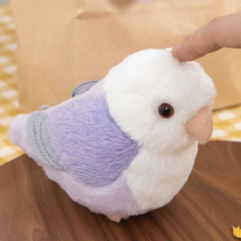 Lovebird Parrot High Fidelity Peony Parrot Plushie Budgie Pendant Plush Toys Lifelike Animals Simulation Stuffed Doll Toy